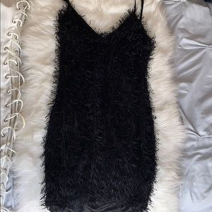 Mini black party dress